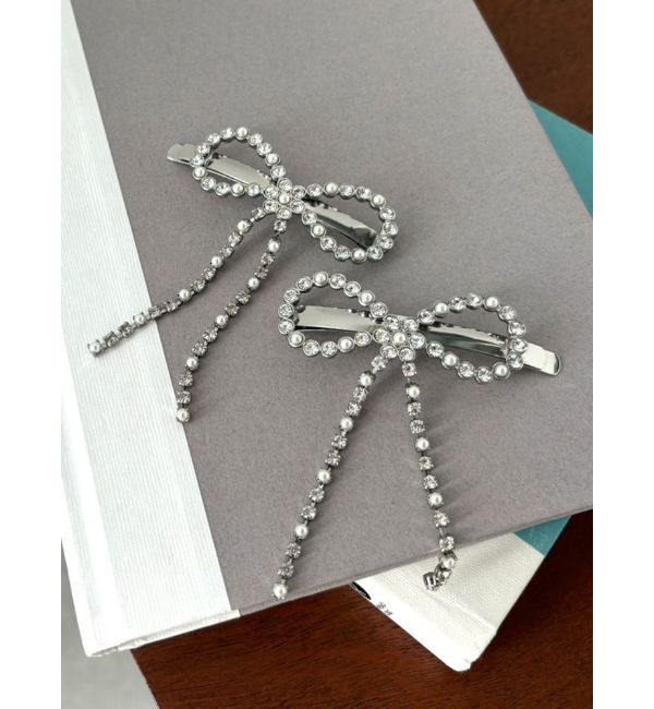 CALNAMUR「PEARL BIJOU RIBBON PIN/パールビジューリボンピン」|その他|