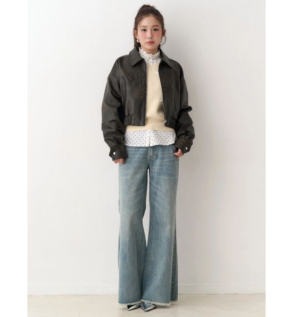 CALNAMUR「ヴィンテージフェイクレザーブルゾン」|ブルゾン・スタジャン|