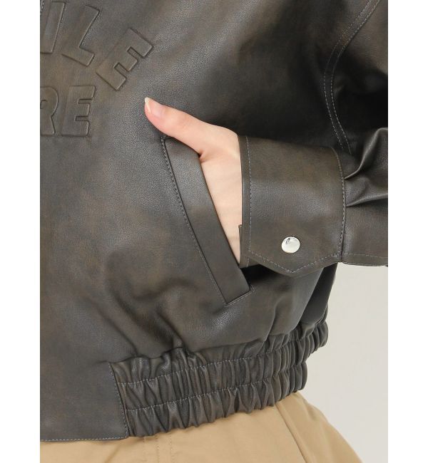 CALNAMUR「ヴィンテージフェイクレザーブルゾン」|ブルゾン・スタジャン|