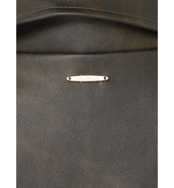 CALNAMUR「ヴィンテージフェイクレザーブルゾン」|ブルゾン・スタジャン|