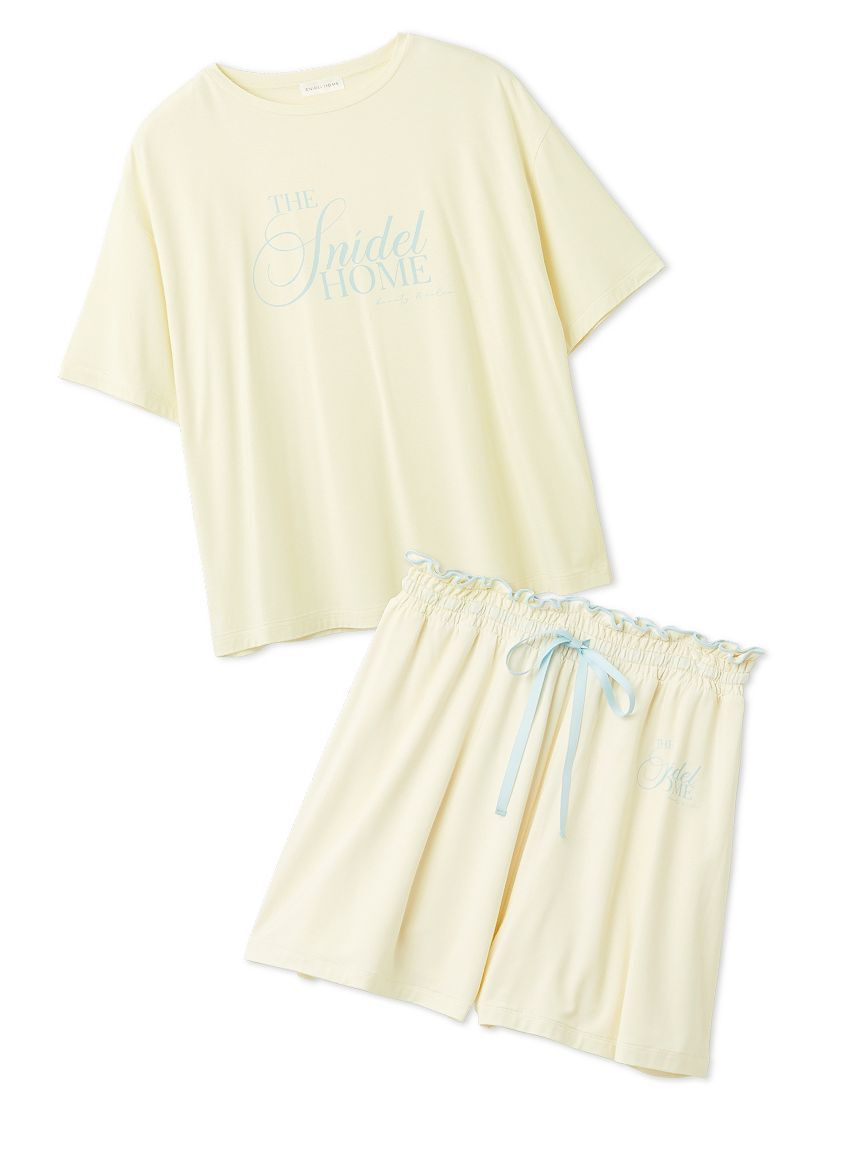 SNIDEL HOME「【接触冷感】ロゴTシャツセットアップ」|ルームウェア|