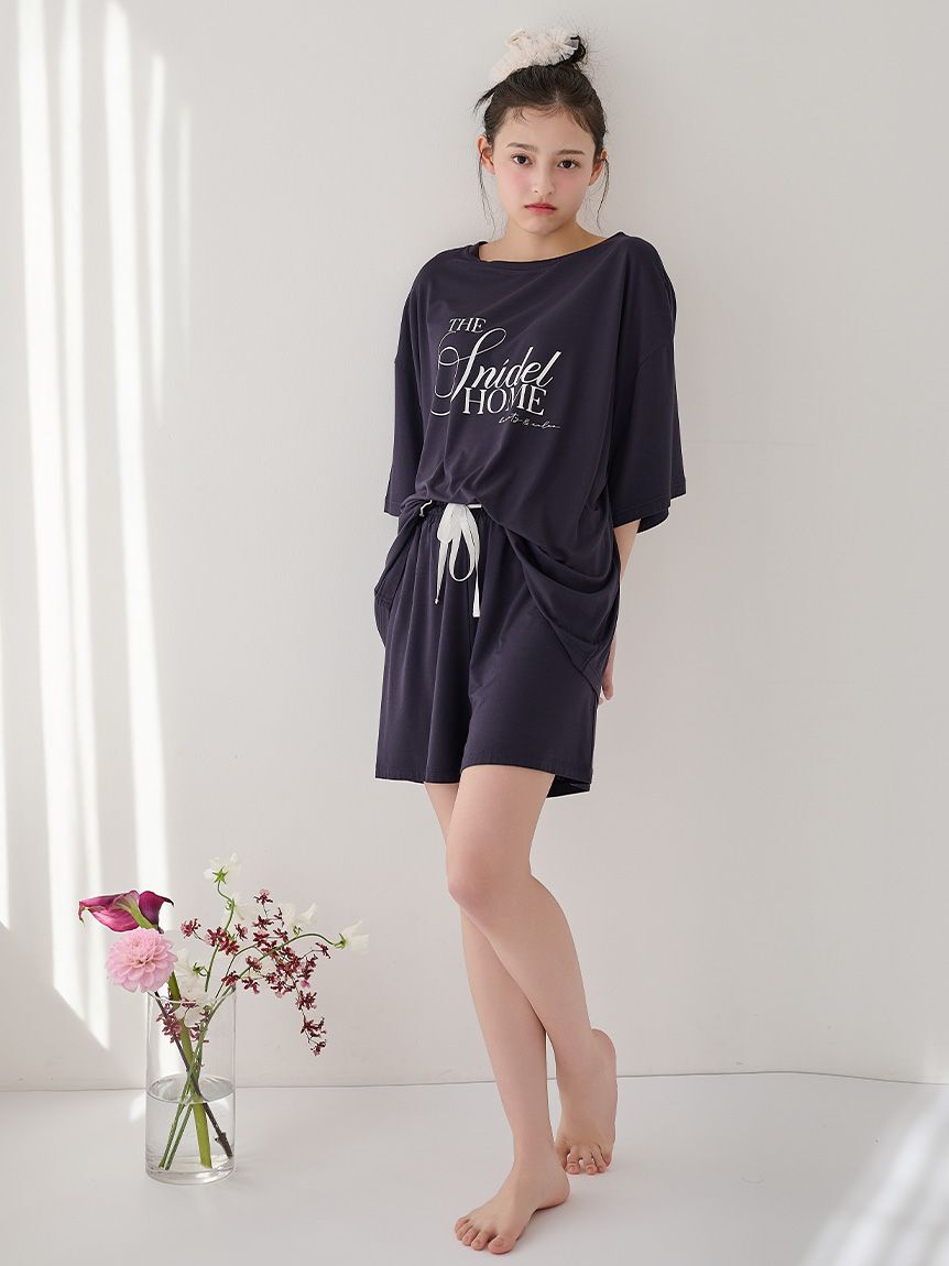 SNIDEL HOME「【接触冷感】ロゴTシャツセットアップ」|ルームウェア|