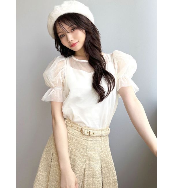 RESEXXY「ファーベレー帽」|ハンチング・ベレー帽|ホワイト