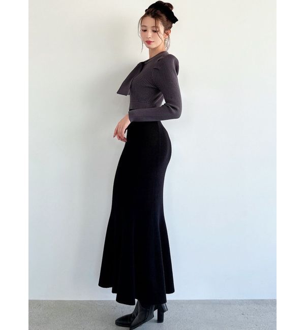 RESEXXY「ボウタイマーメイドニットワンピース」|ワンピース|