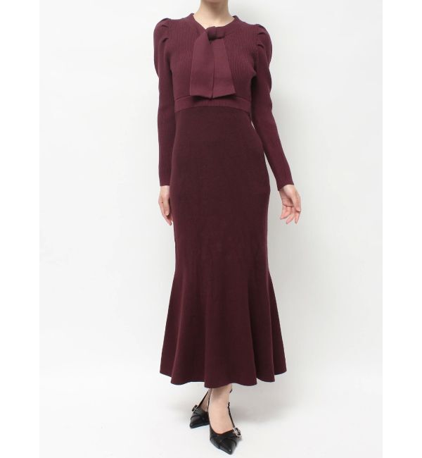 RESEXXY「ボウタイマーメイドニットワンピース」|ワンピース|