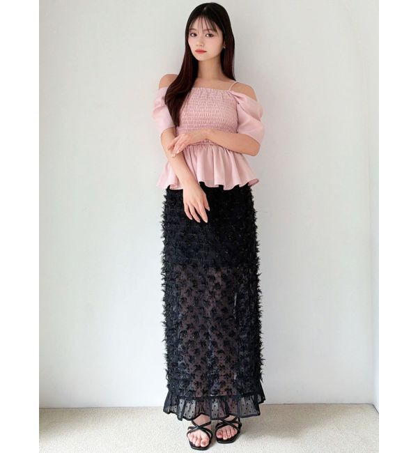 RESEXXY「シャイニーデコラティブスカート」|スカート|