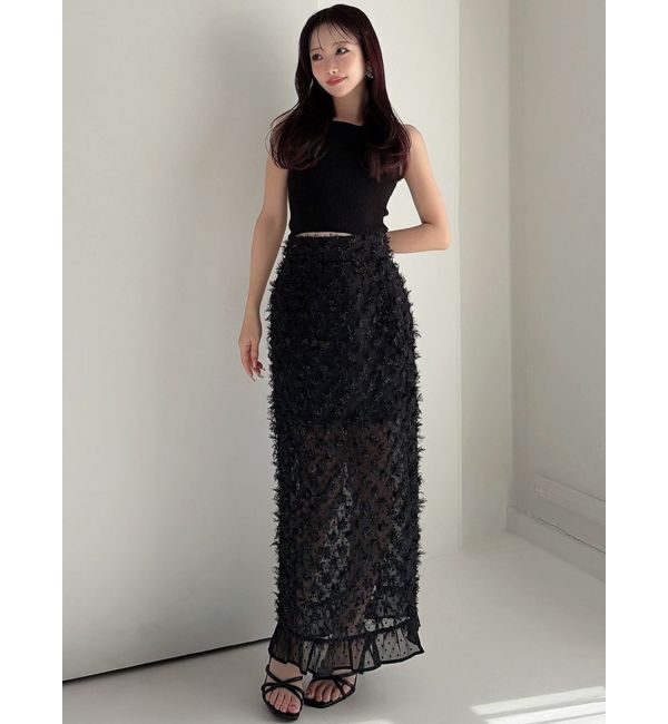 RESEXXY「シャイニーデコラティブスカート」|スカート|