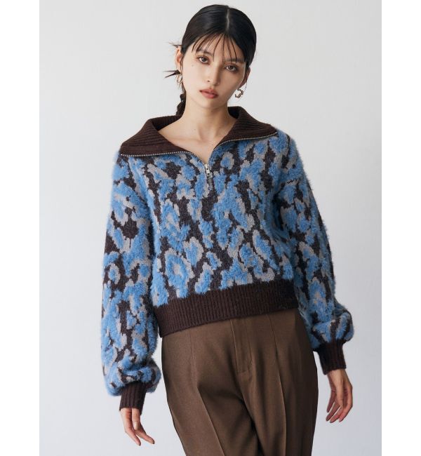 MURUA「マルチヤーンハーフジップニット」|ニット・セーター|
