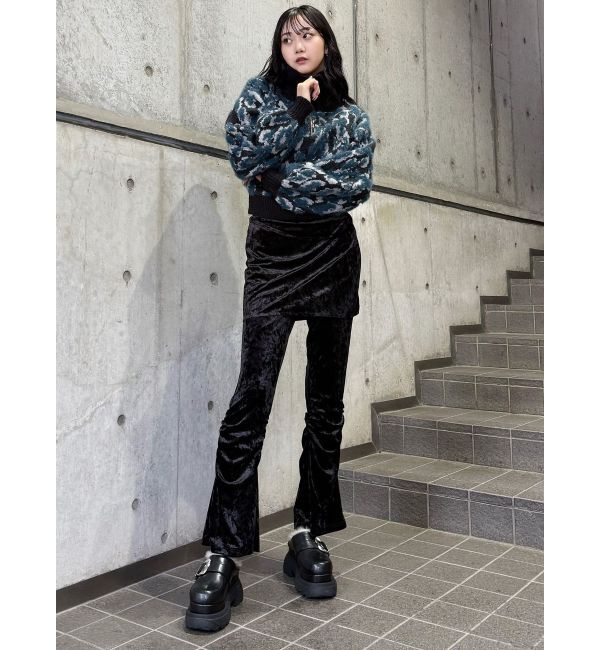 MURUA「マルチヤーンハーフジップニット」|ニット・セーター|