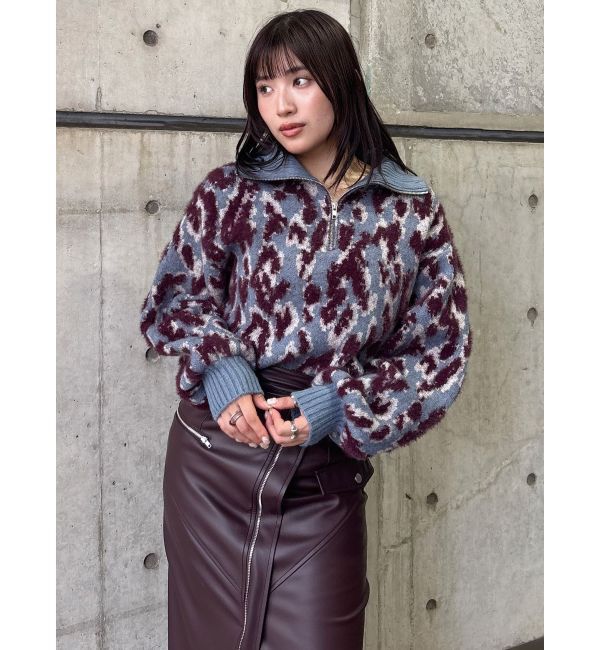 MURUA「マルチヤーンハーフジップニット」|ニット・セーター|