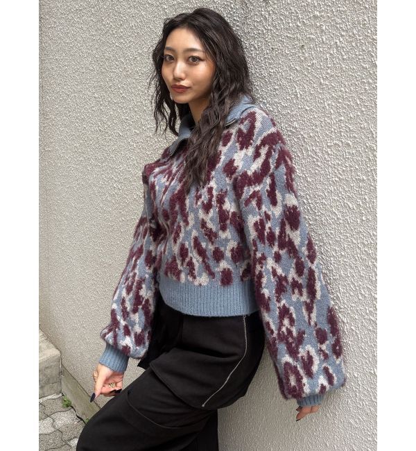 MURUA「マルチヤーンハーフジップニット」|ニット・セーター|