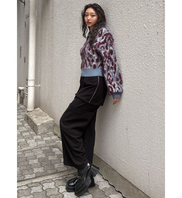 MURUA「マルチヤーンハーフジップニット」|ニット・セーター|