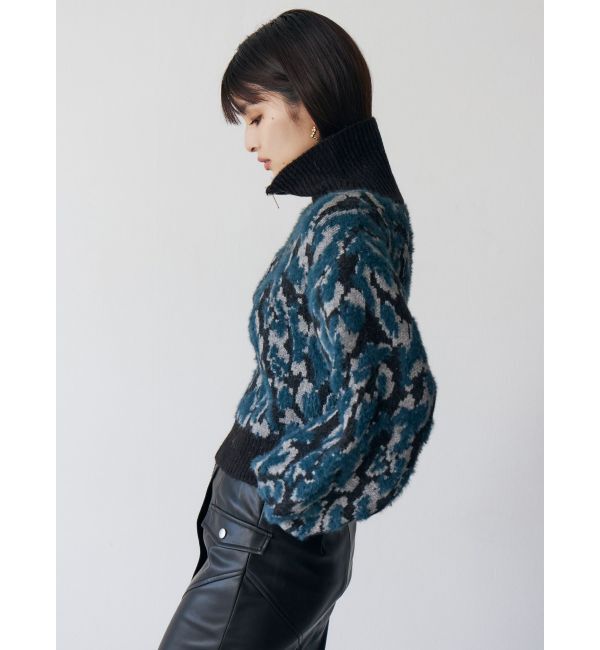 MURUA「マルチヤーンハーフジップニット」|ニット・セーター|