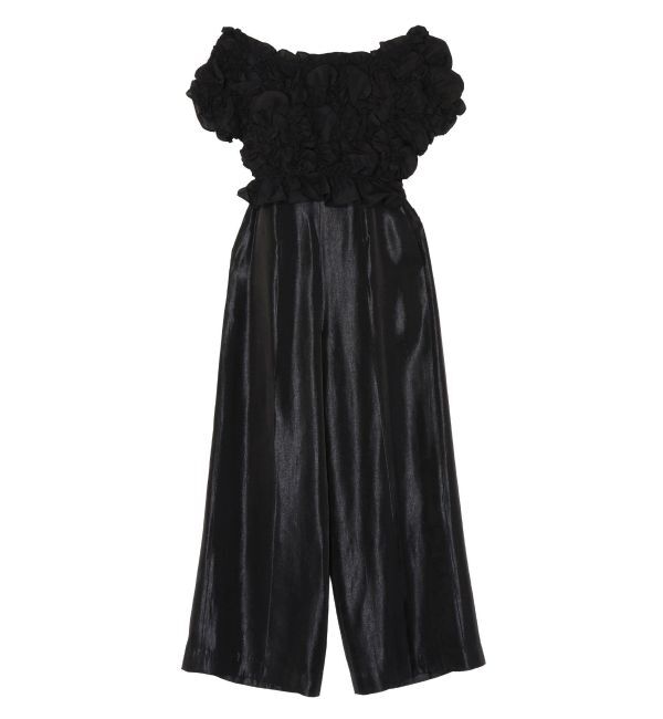 LAGUNAMOON「LADYシャーリングブラウスパンツドレス」|ドレス|