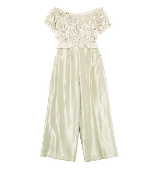 LAGUNAMOON「LADYシャーリングブラウスパンツドレス」|ドレス|