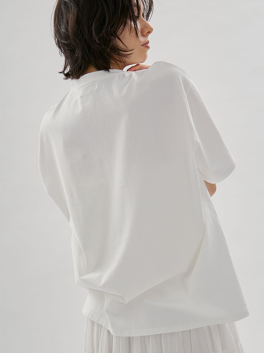 emmi atelier「ロゴビッグTシャツ」|Tシャツ・カットソー|