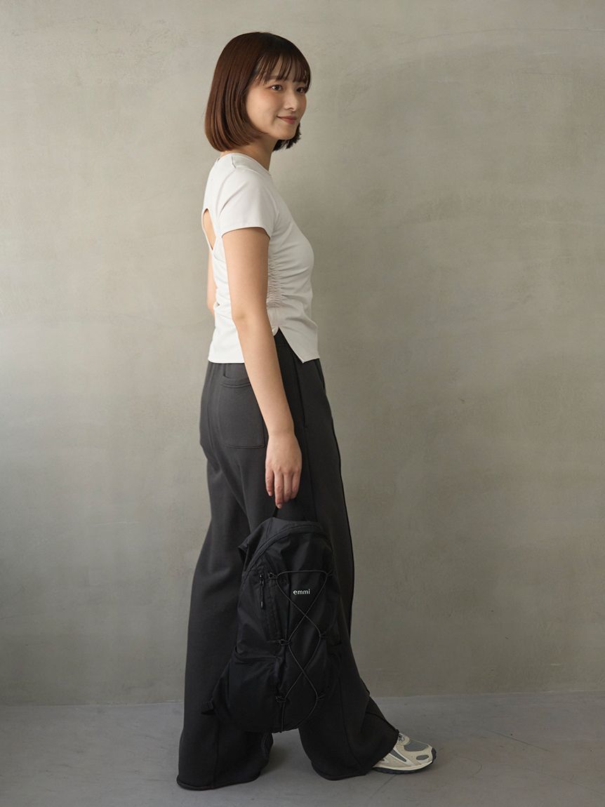 emmi atelier「バックデザインTシャツ/UVカット」|Tシャツ・カットソー|