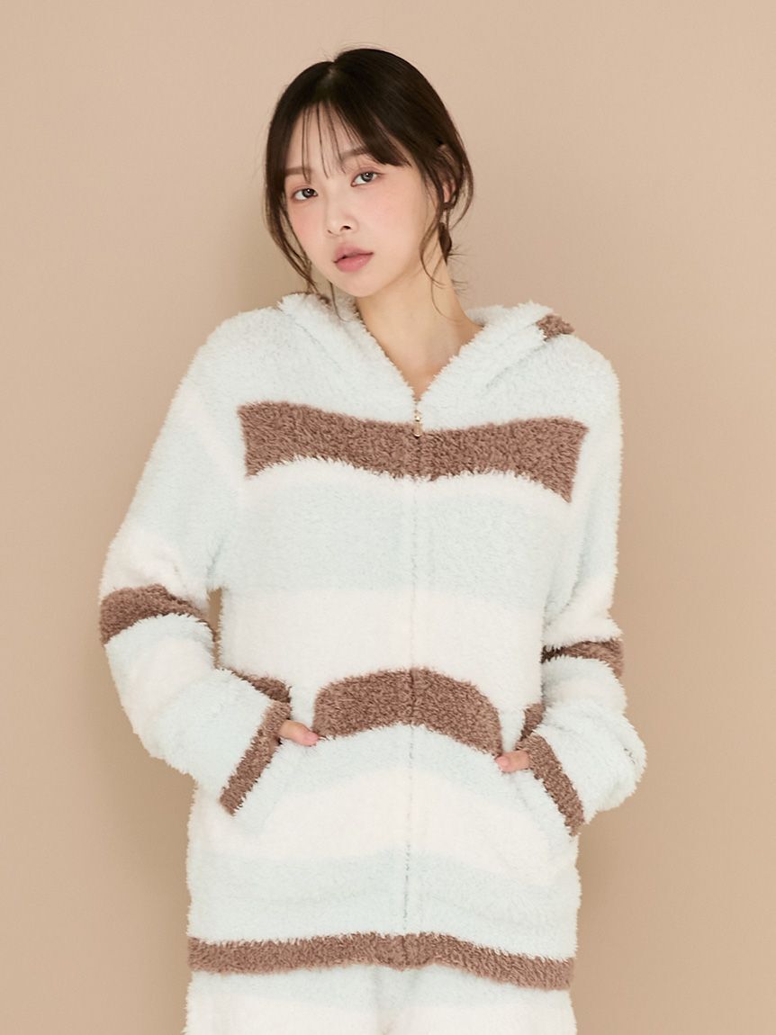 gelato pique「ジェラートランダムボーダーパーカ」|ルームウェア|MNT