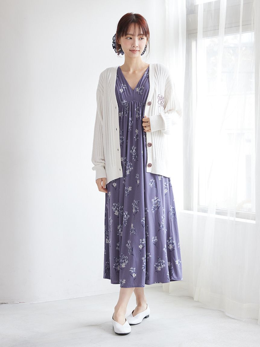 gelato pique「【母の日】リブカーディガン」|ルームウェア|