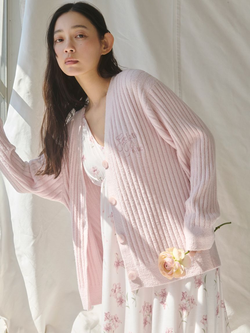 gelato pique「【母の日】リブカーディガン」|ルームウェア|