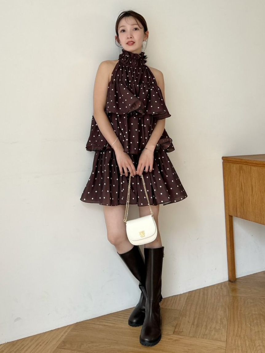 SNIDEL「ボリュームエアリーミニワンピース」|ワンピース|