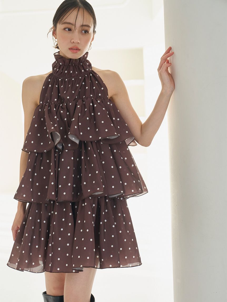 SNIDEL「ボリュームエアリーミニワンピース」|ワンピース|