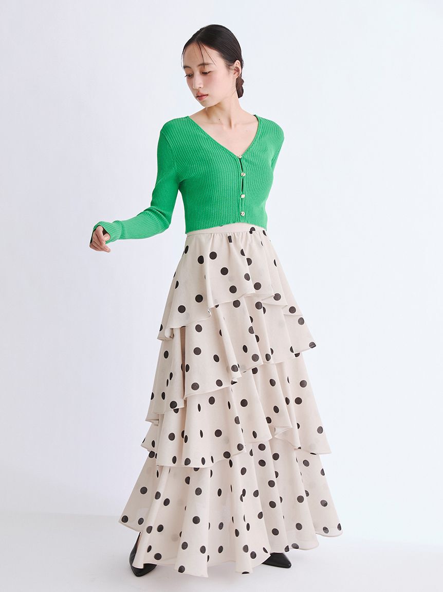 FRAY I.D「アシメフリルティアードスカート」|スカート|