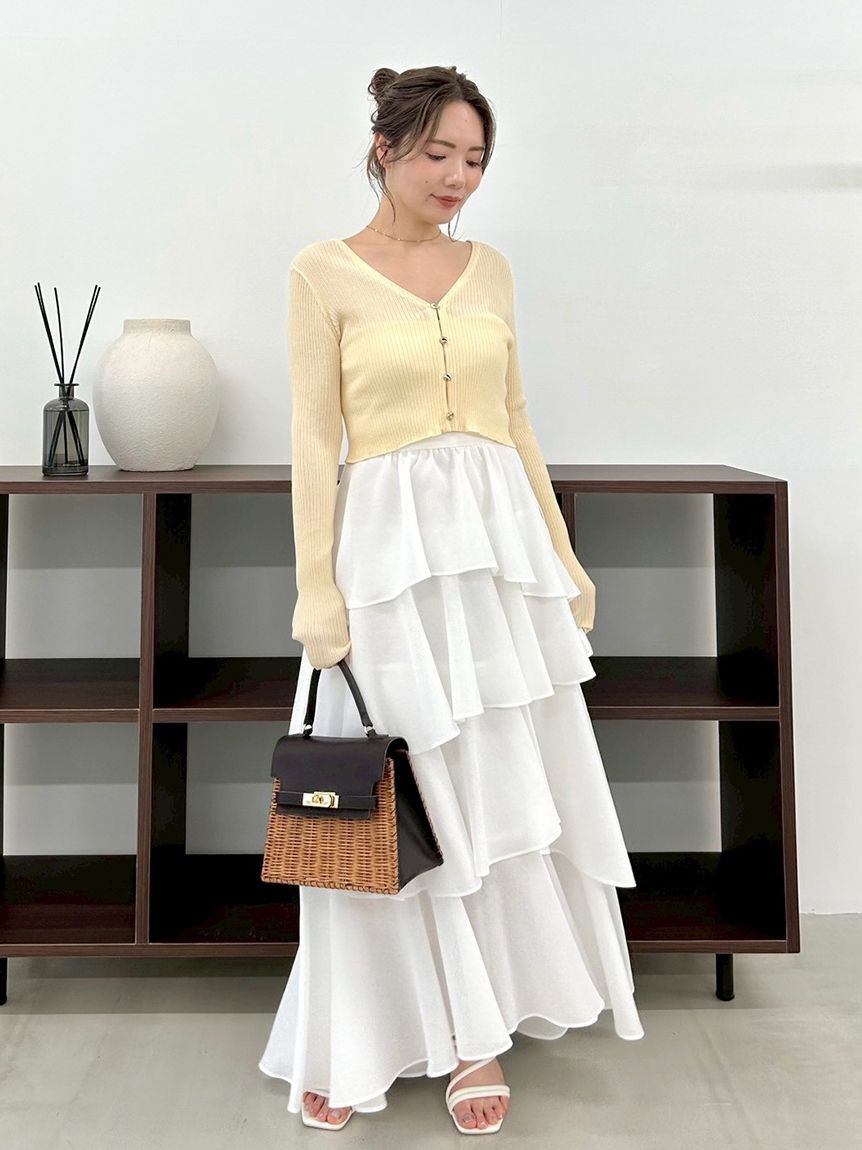 FRAY I.D「アシメフリルティアードスカート」|スカート|