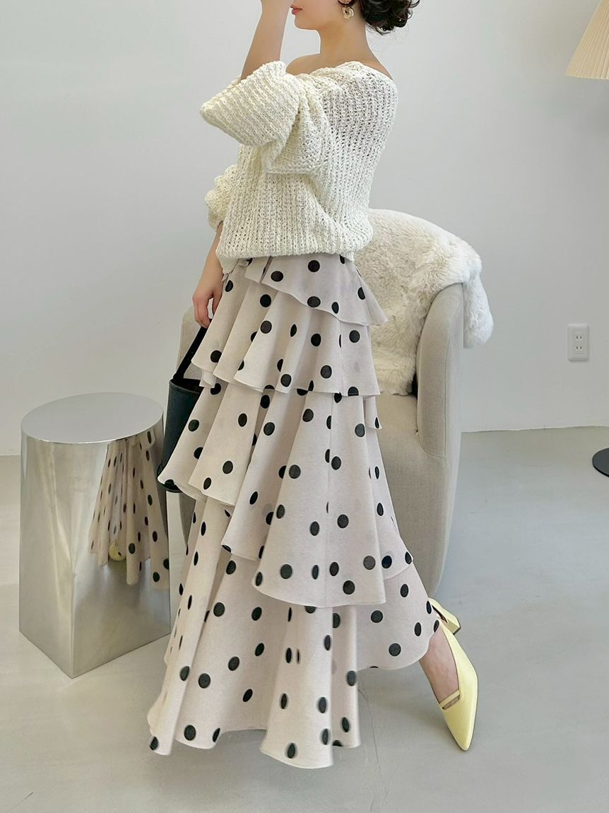 FRAY I.D「アシメフリルティアードスカート」|スカート|