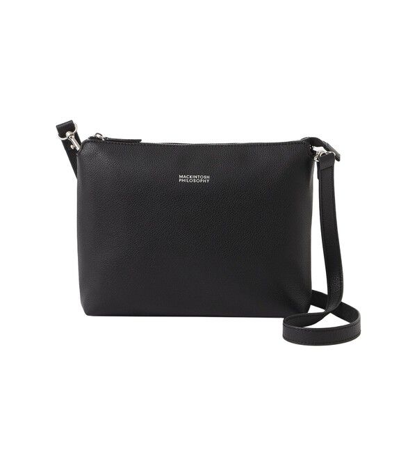 MACKINTOSH PHILOSOPHY「シンセティックシュリンクレザー 2WAYショルダーバッグ」|ショルダー・メッセンジャー|ブラック