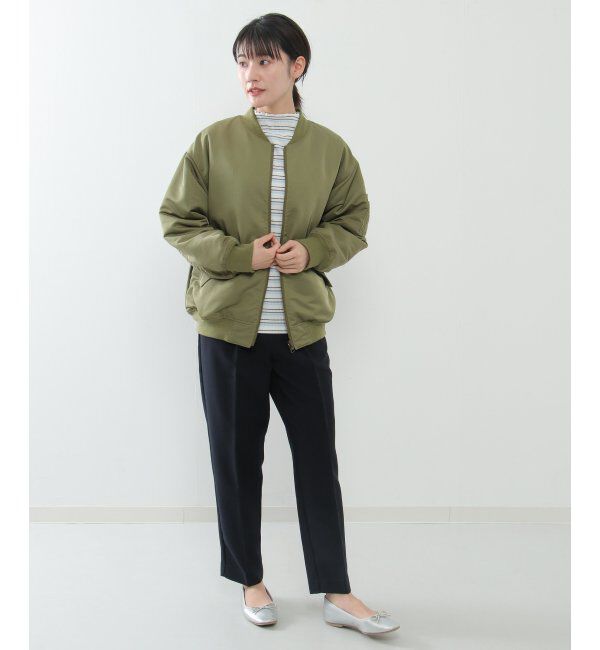 ikka「2WAYキルトMA-1」|ブルゾン・スタジャン|