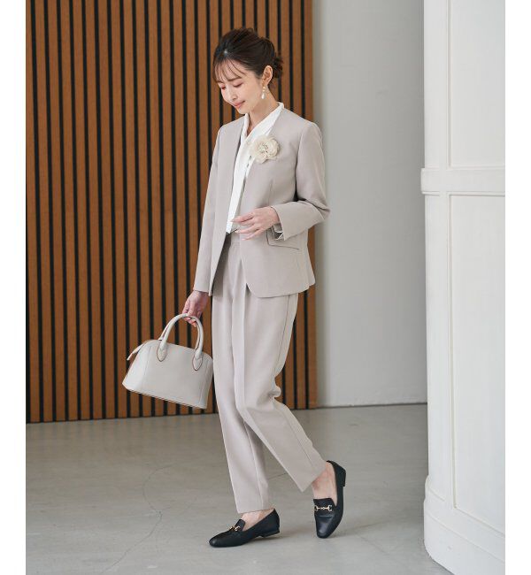 IKKA LOUNGE「【洗濯機で洗える／セットアップ対応】ウォッシャブルVネックジャケット」|その他|