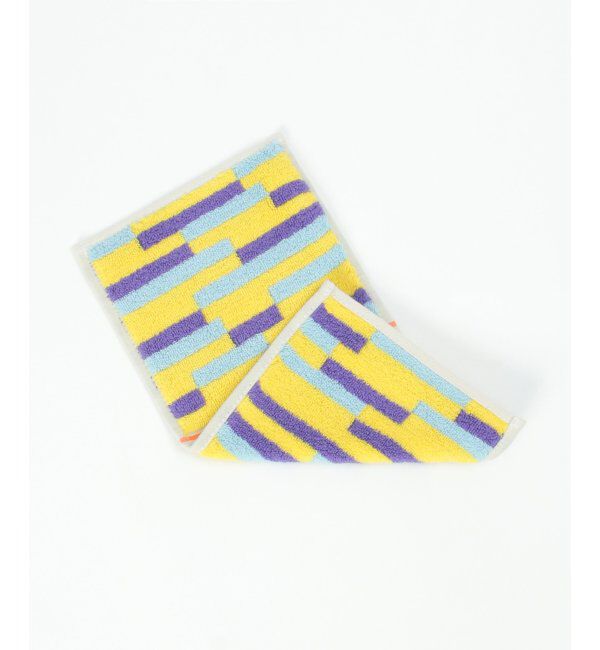 Lbc with Life「Otta オッタ シマキカ柄2つ折りハンカチ」|タオル|イエロー