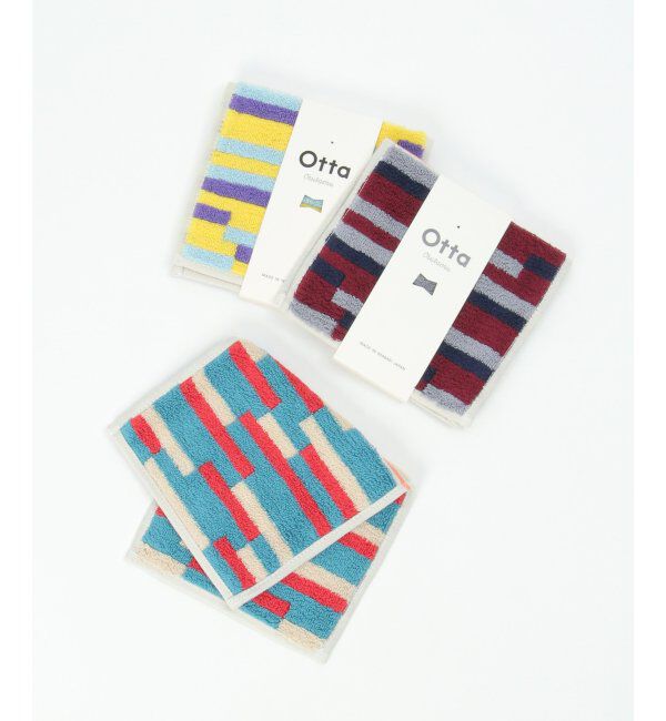 Lbc with Life「Otta オッタ シマキカ柄2つ折りハンカチ」|タオル|