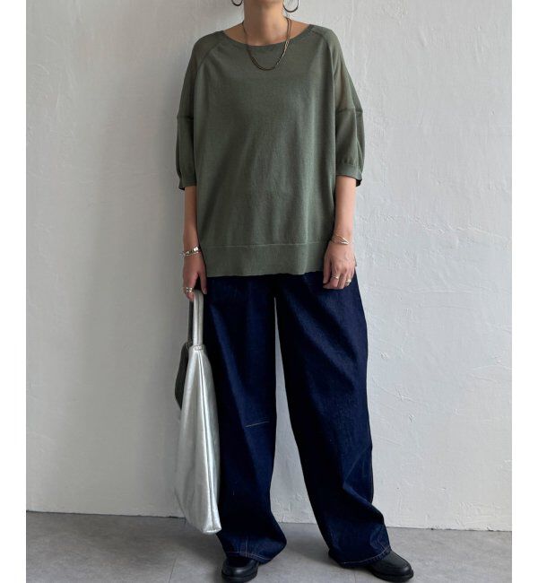 Lbc with Life「シアーニットT」|カーディガン|