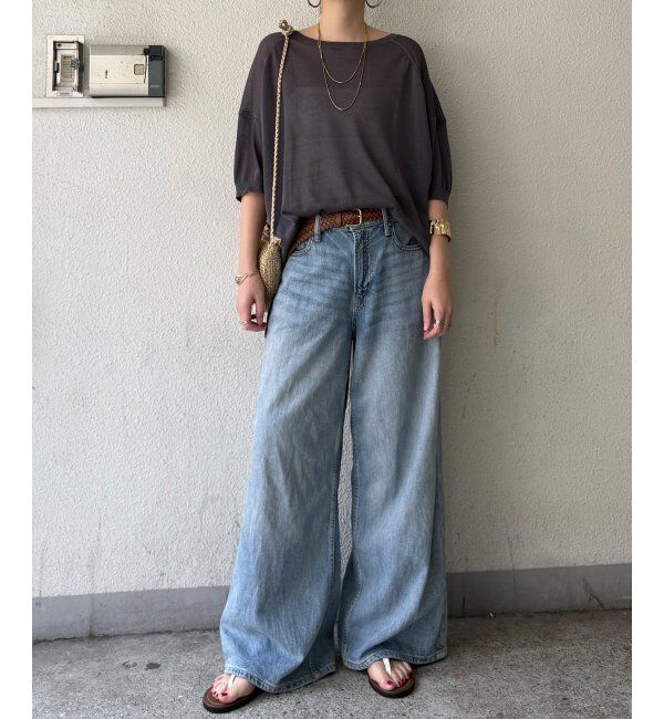 Lbc with Life「シアーニットT」|カーディガン|