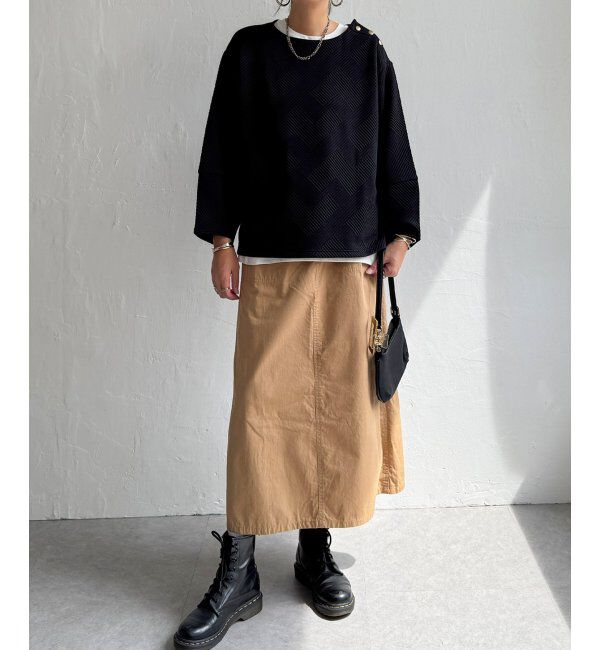 Lbc with Life「幾何学ジャカード袖パフプルオーバー」|その他|