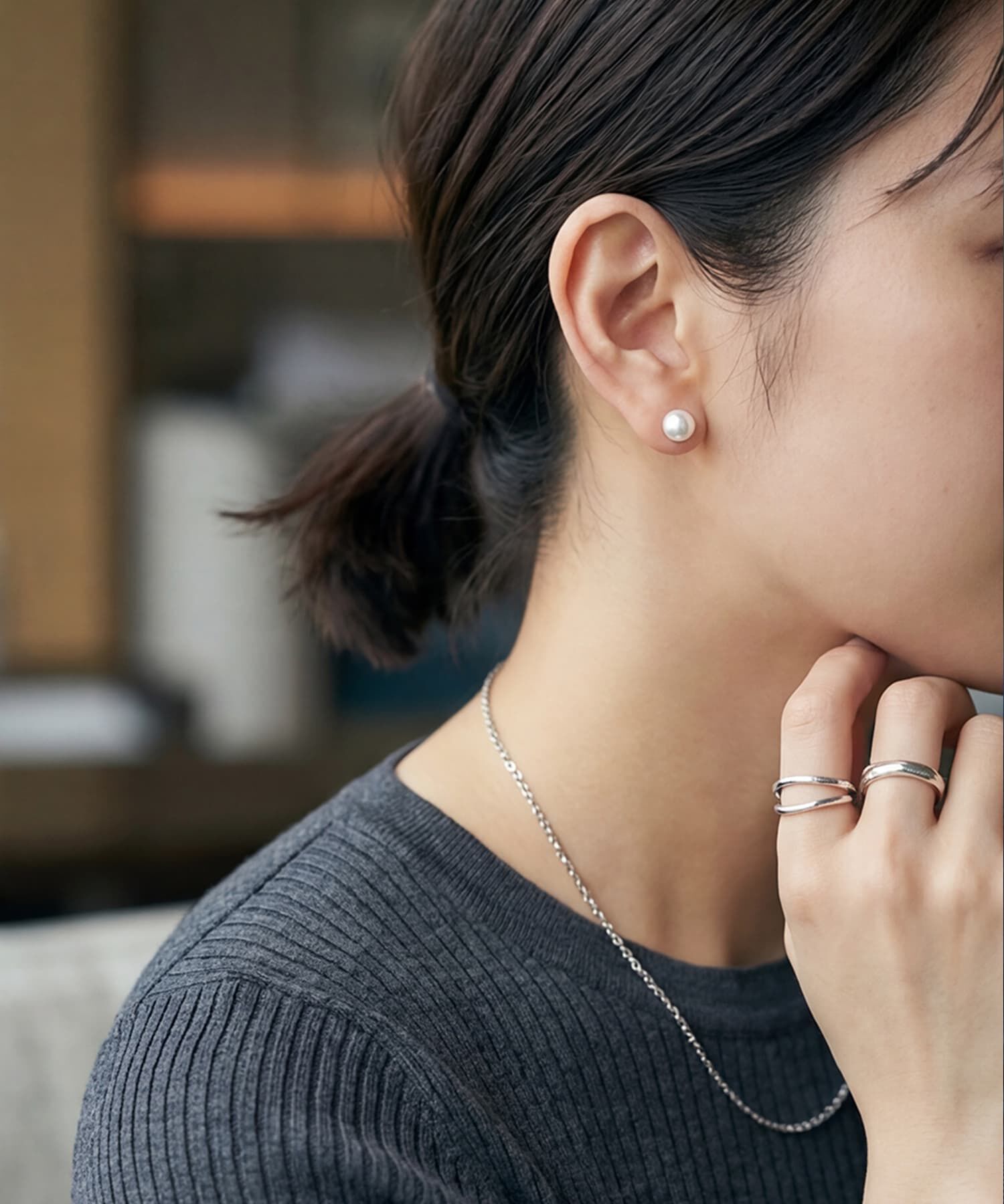 STYLE DELI「【DELI by】パール・クラシックスタッドピアス」|ピアス|