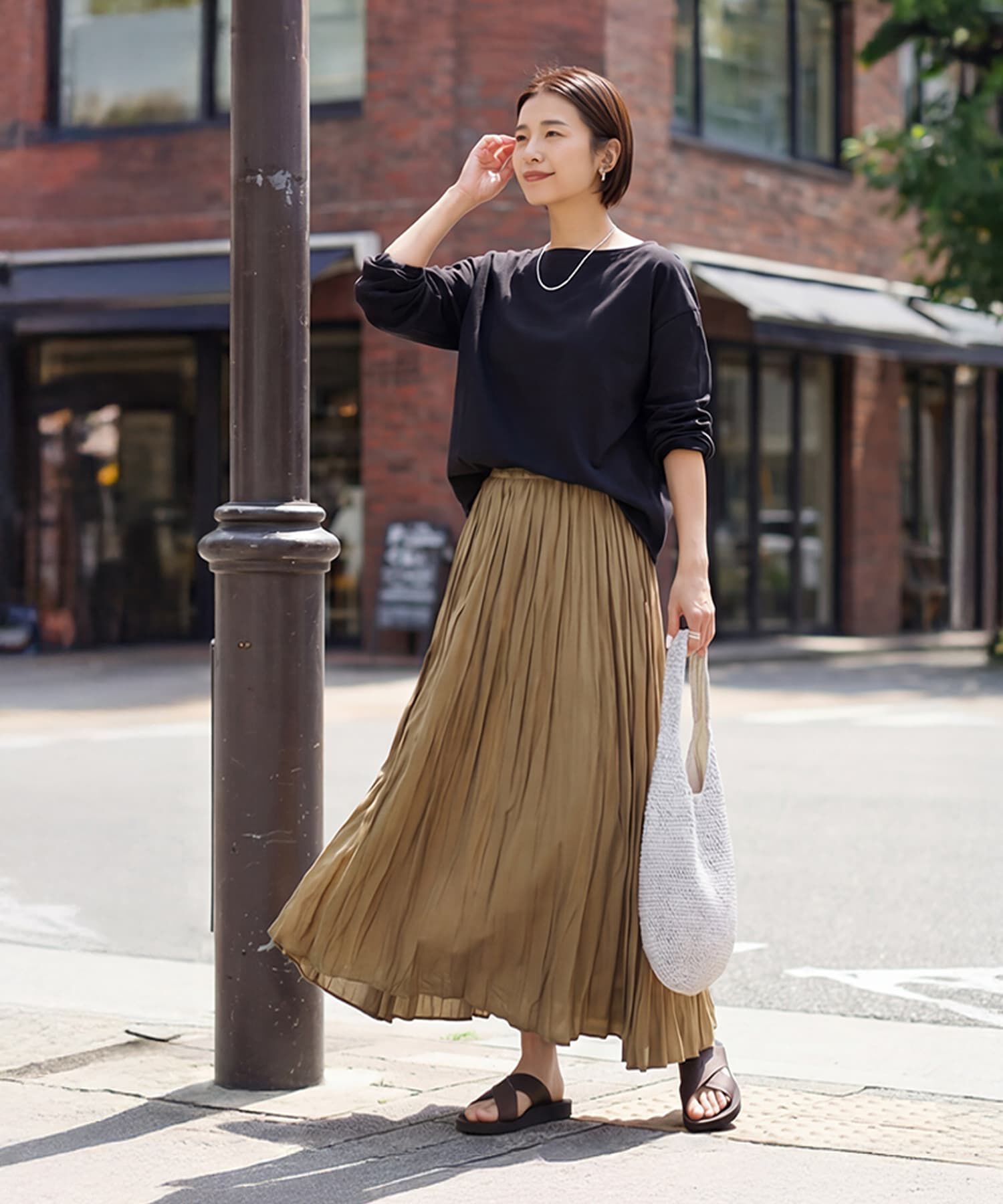 STYLE DELI「綿100ボートオフショルトップス」|Tシャツ・カットソー|