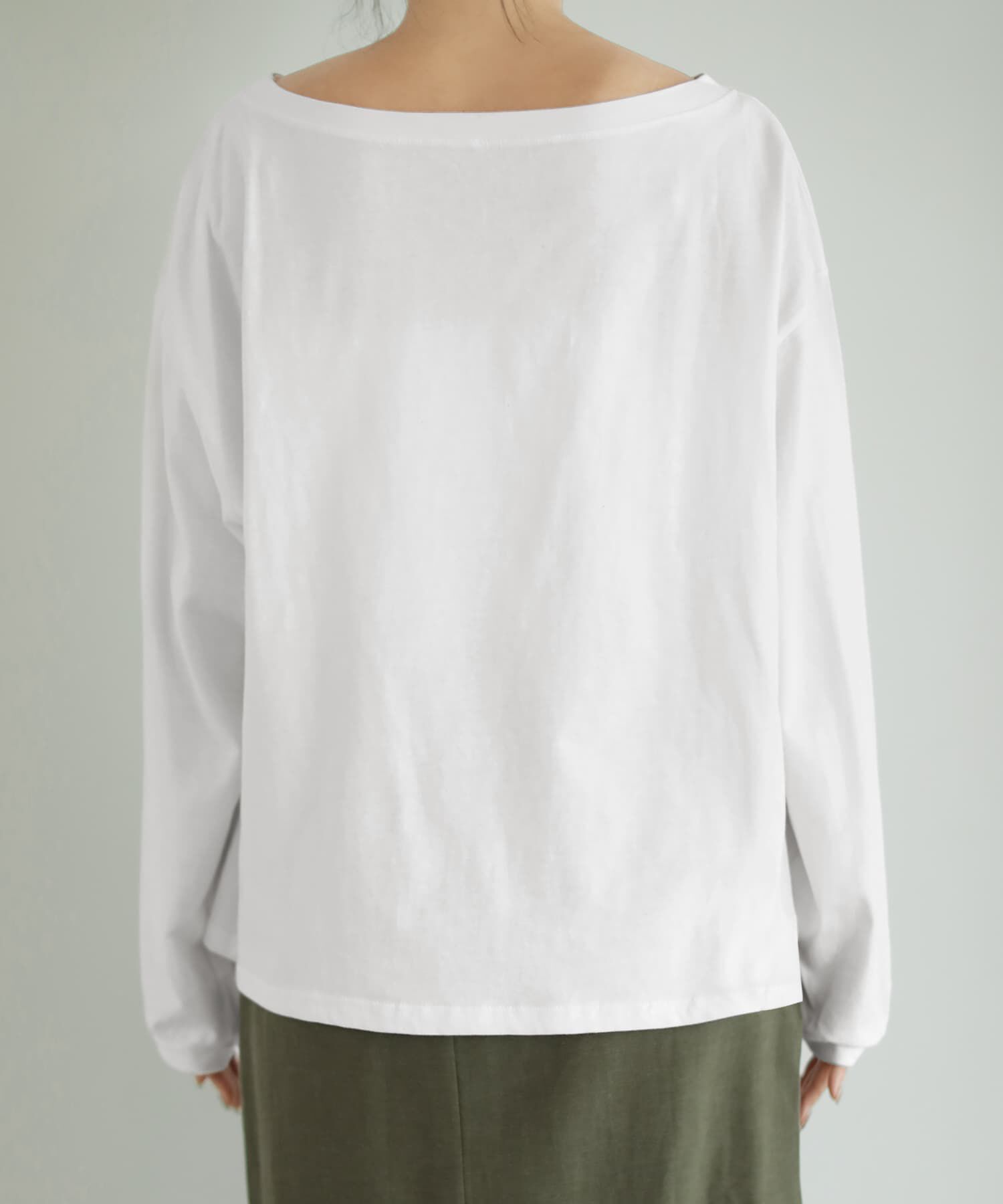 STYLE DELI「綿100ボートオフショルトップス」|Tシャツ・カットソー|