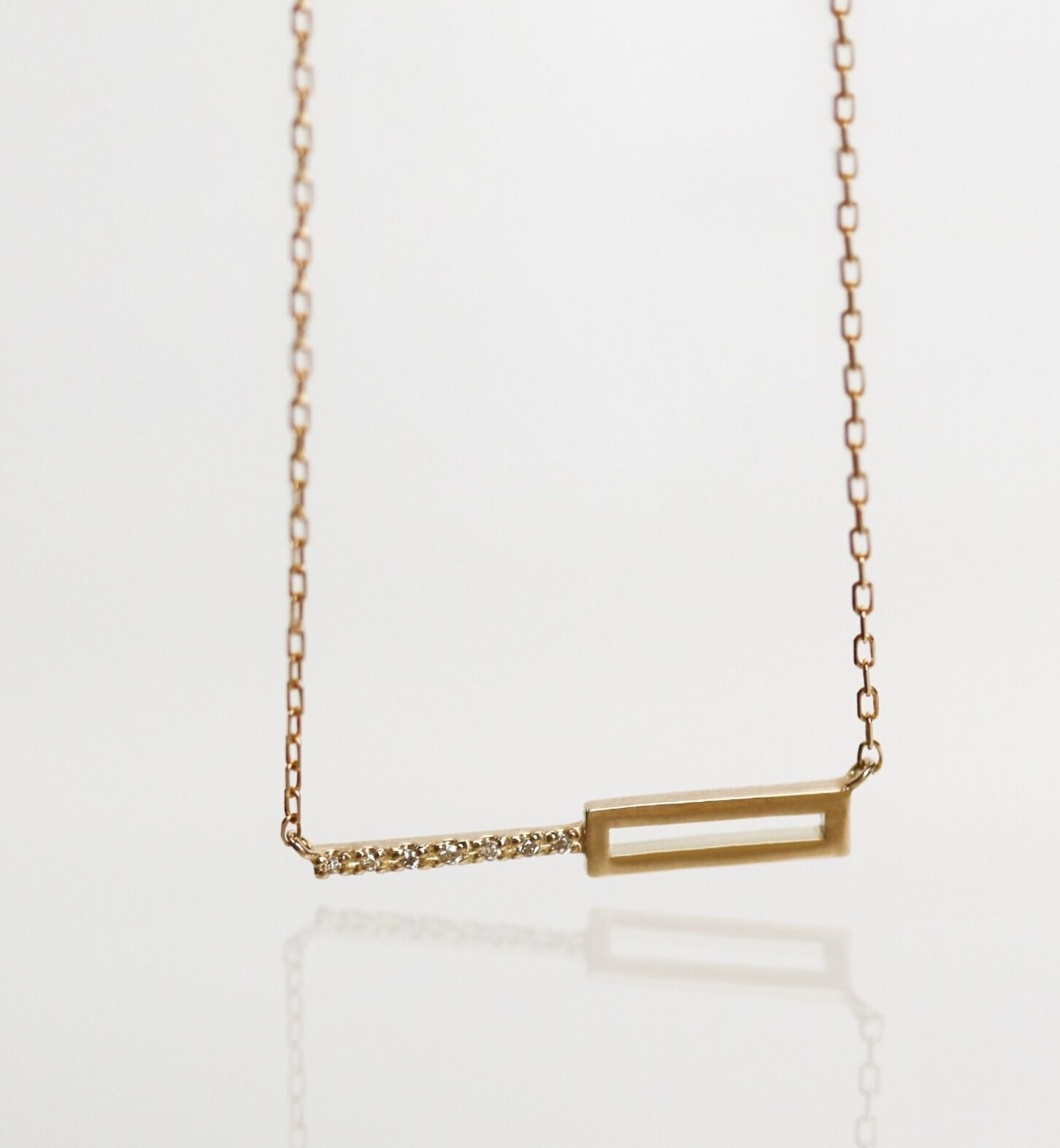  「ダイヤモンド オペラ ネックレス | K10YG 〈世界最小〉」|ネックレス|