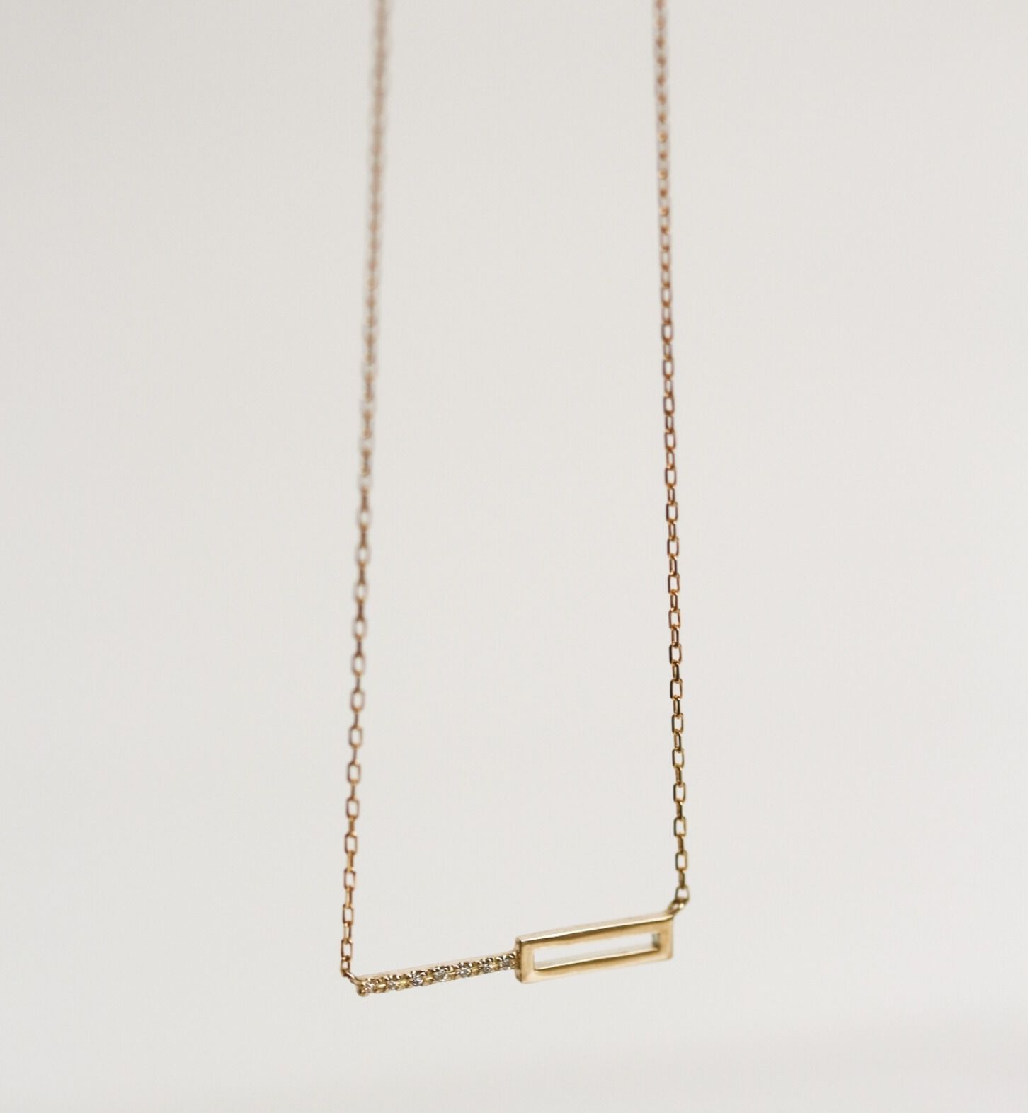  「ダイヤモンド オペラ ネックレス | K10YG 〈世界最小〉」|ネックレス|