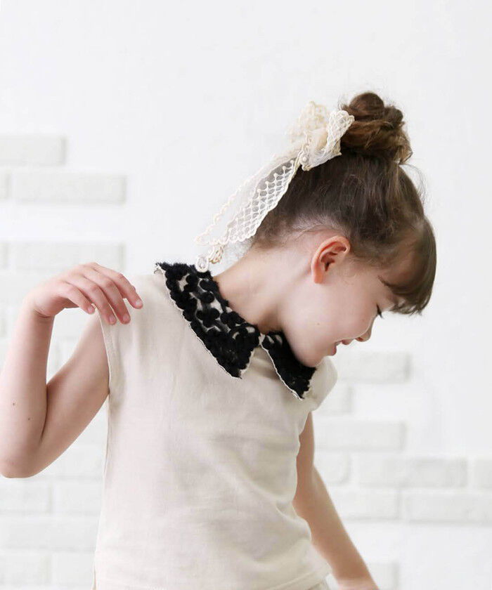 BACKYARD FAMILY「Rora バレッタ キッズ 通販 ミルフルル 髪飾り ヘアクリップ 髪留め リボン 大きめ レース」|その他|