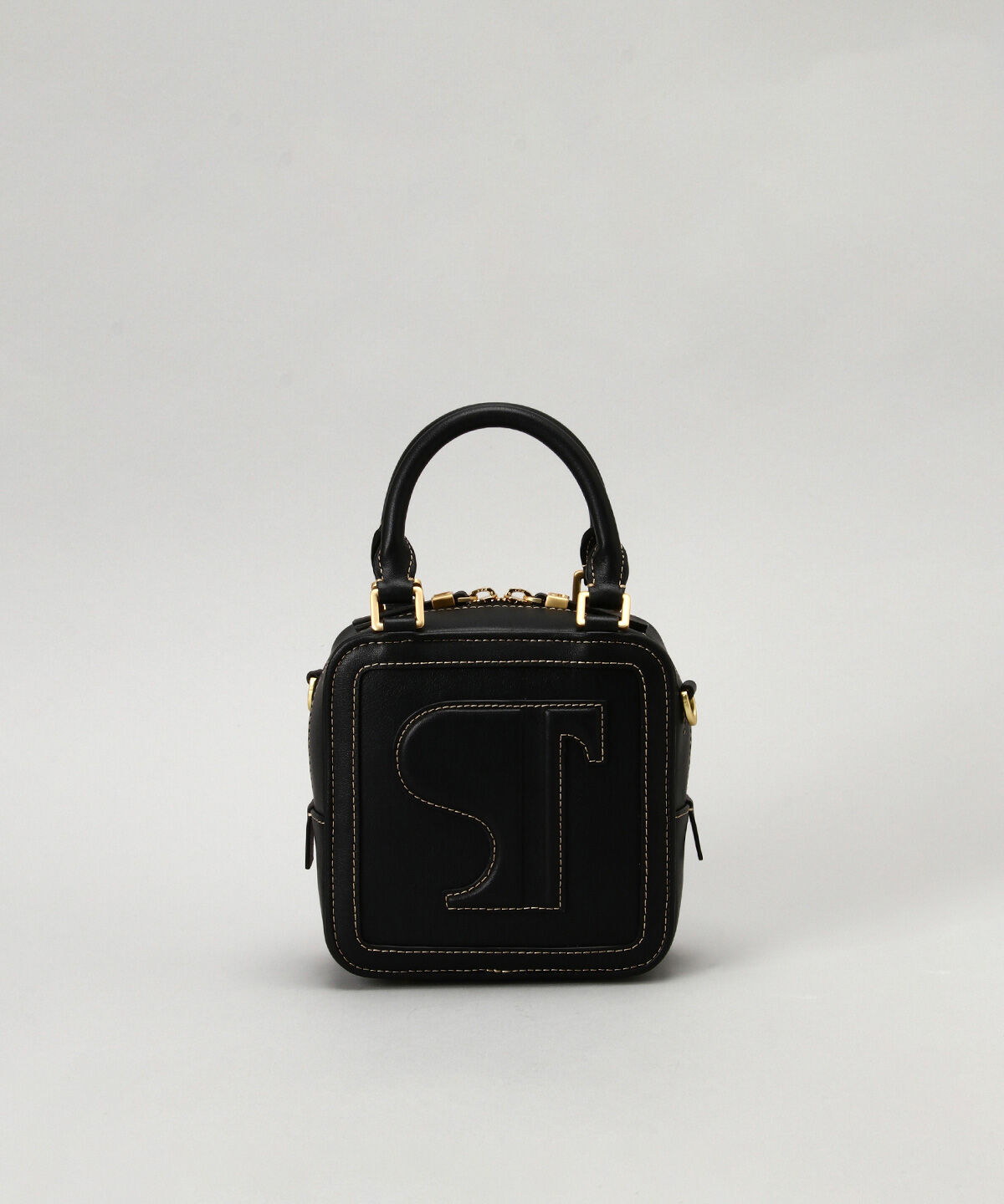 Samantha Thavasa「Pomme d&rsquo;espoir サック ア ラ モード ミニハンドバッグ」|トートバッグ|ブラック