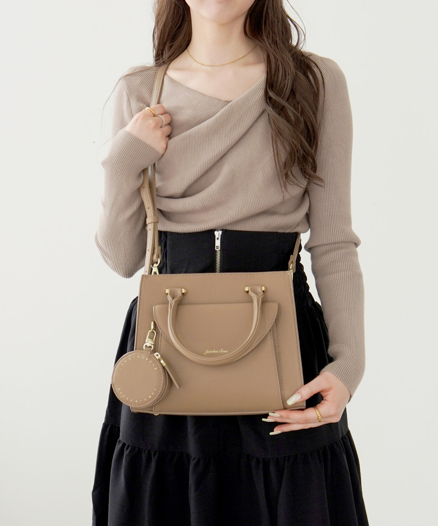 Jewelna Rose「Jewelna Rose ヴィクシー ハンドバッグ コンパクトバッグ 16232」|ショルダー・メッセンジャー|