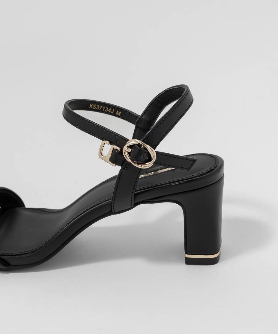  「ゴールドピースヒールストラップサンダル」|サンダル|