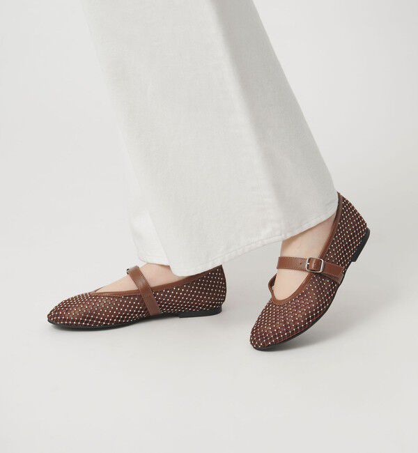 ODETTE E ODILE「メリージェーンビジュー フラット10&uarr;」|パンプス|