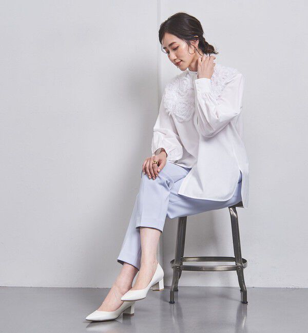 UNITED ARROWS「ポインテッドトゥ チャンキーパンプス」|パンプス|