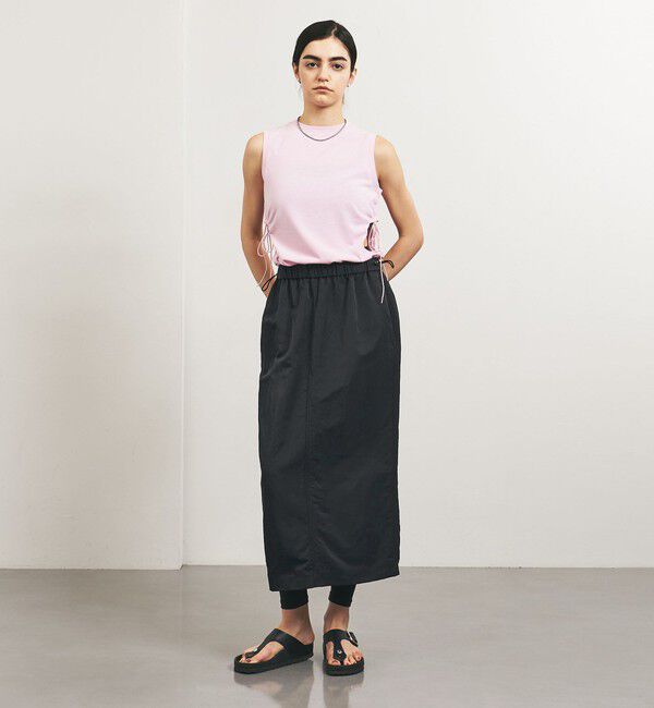 UNITED ARROWS「＜TO UNITED ARROWS＞ナイロンツイル ギャザースカート」|タイト|