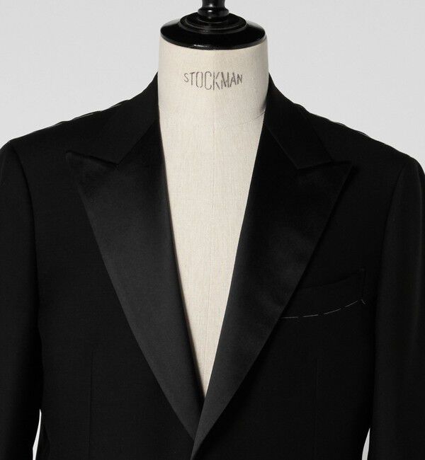 UNITED ARROWS「ブラック ピークドラペル １ボタン タキシードジャケット」|スーツ|